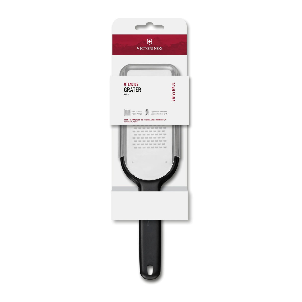 Victorinox Küchenreibe fein, REIBE, FEINE KLINGE, SCHWARZ - schwarz